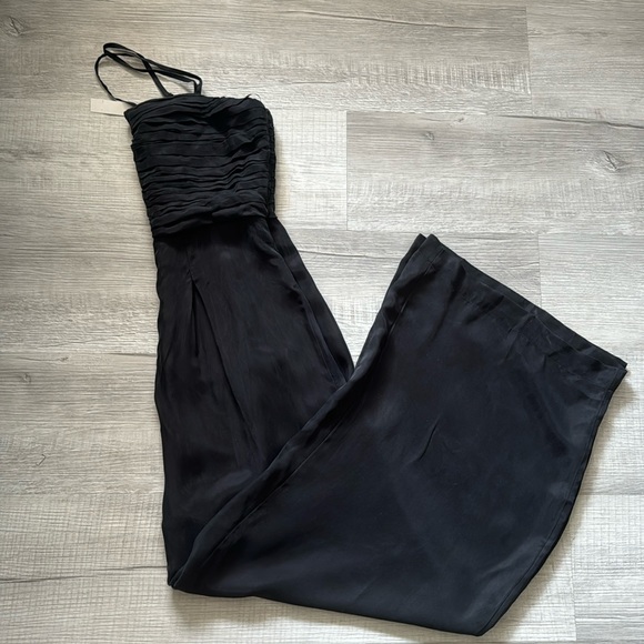 NWT Madewell Ruched Crop Straight Leg Jumpsuit sz 0 - Picture 11 of 12
